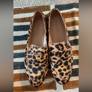LIKE NEW | Madewell leather calf-hair loafers